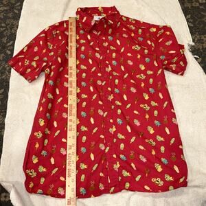 Disney Parks Aloha Hawaiian Shirt Polynesian Snacks & Treats Men’s Sz Small